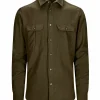 Shop Amundsen Sports Amundsen Flannel Shirt 485 Hunter Green