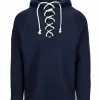 Shop Amundsen Sports Boiled Hoodie Laced 590 Faded Navy