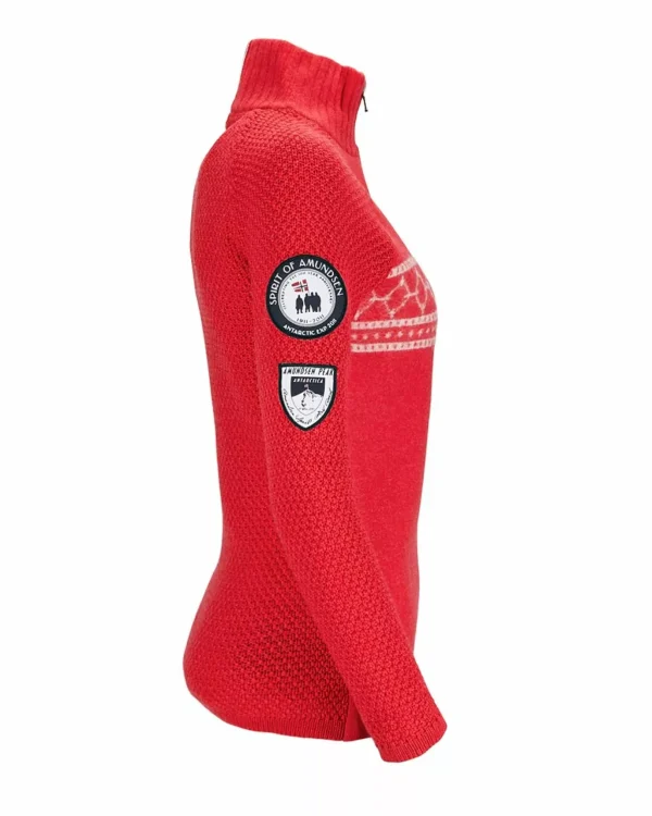 Online Amundsen Sports Boiled Ski Sweater 160 Weathered Red