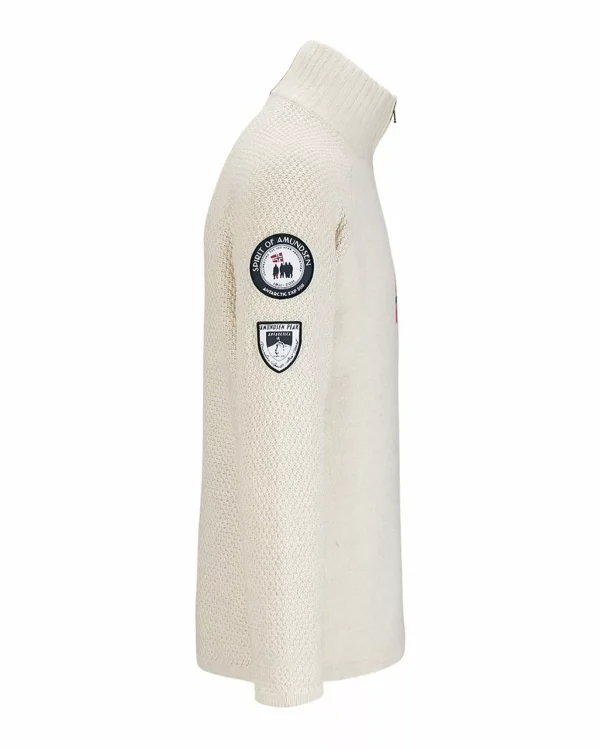 Cheap Amundsen Sports Boiled Ski Sweater W/ Flag 600 Oatmeal/Norge