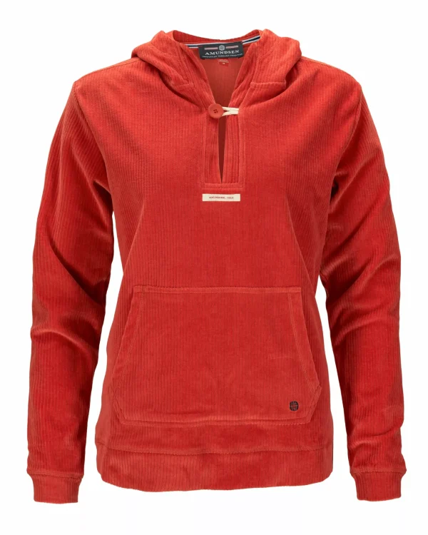 New Amundsen Sports Comfy Cord Hood 165 Red Clay