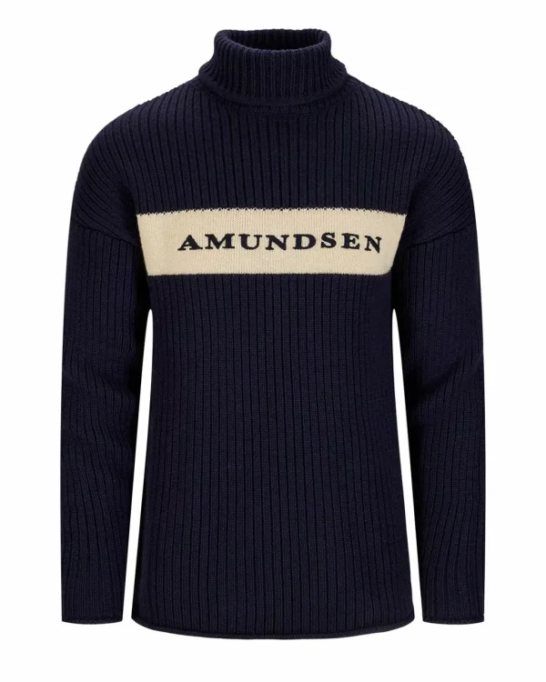 Cheap Amundsen Sports Heroes Ski Turtle Neck 590 Faded Navy/Natural