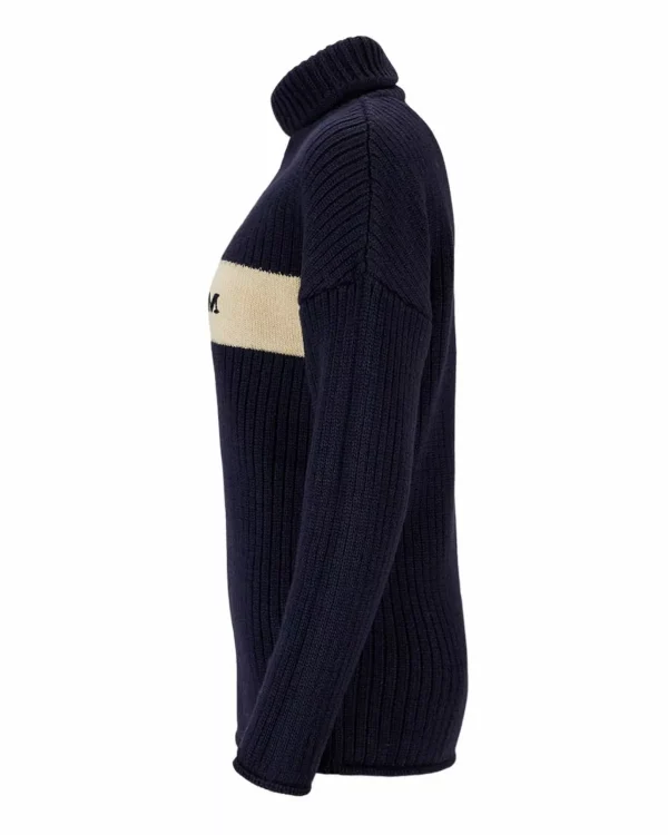 Flash Sale Amundsen Sports Heroes Ski Turtle Neck 590 Faded Navy/Natural