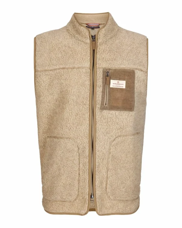 Cheap Amundsen Sports Heroes Wool Fleece Vest 610 Natural