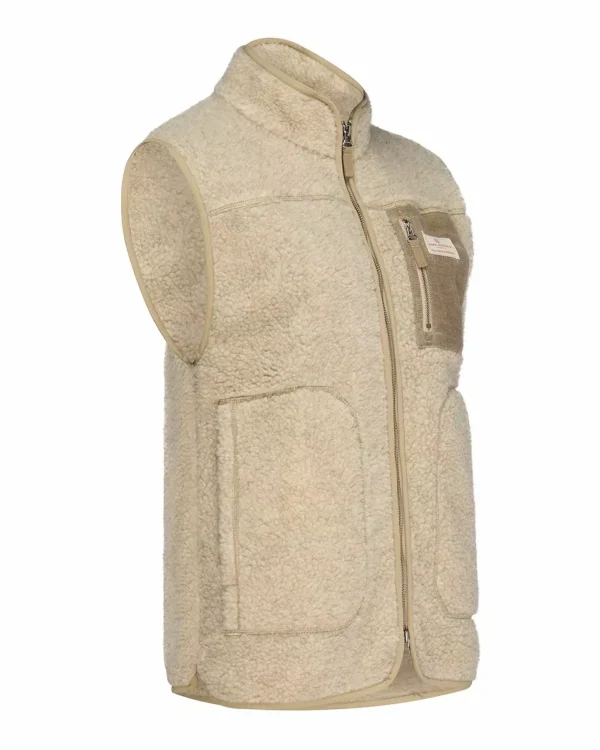 Store Amundsen Sports Heroes Wool Fleece Vest 610 Natural