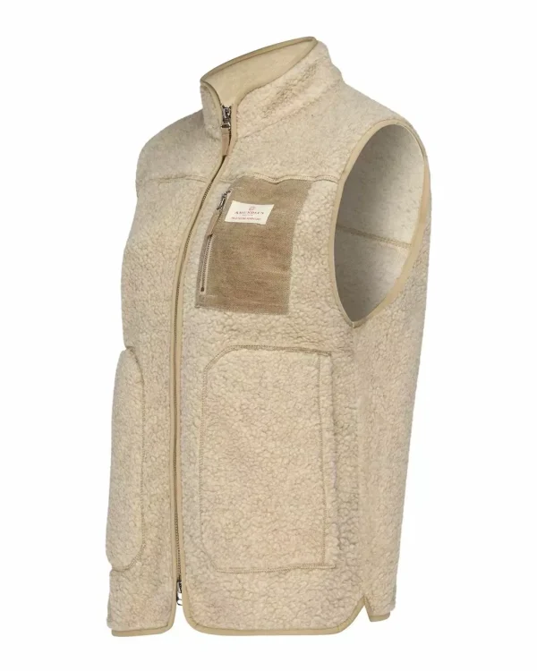 Store Amundsen Sports Heroes Wool Fleece Vest 610 Natural