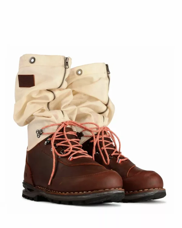 Clearance Amundsen Sports Mountain Mucks Waxed Cotton 650 Dark Oak/Natural